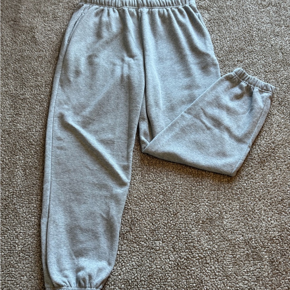 Unisex J for Justice Large Ankle Cuffed Gray Sweat Pants